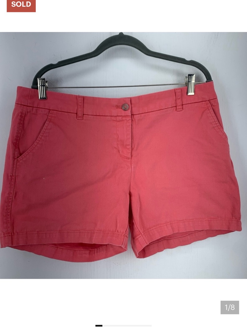 Southern Tide Coral Bermuda Shorts - Solid Coral Pink